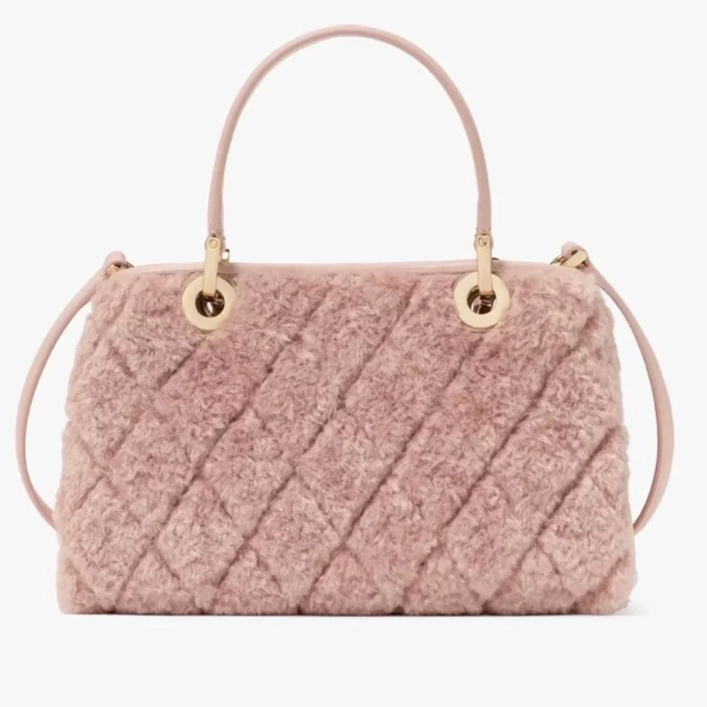 NWT KATE SPADE Carey Faux Fur Small Sullivan Satchel‎ - Picture 9 of 10